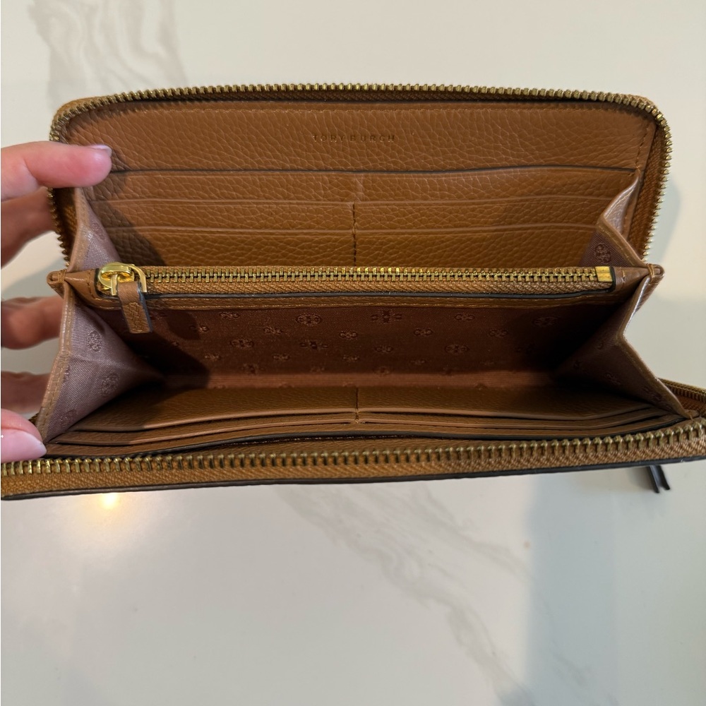 Tory Burch Brown Leather Wallet - Picture 2 of 8